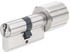 Profile knob cylinder with lockable knob