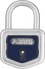 Padlock 105/40 blue frotnal view