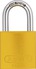 Padlock 72/40 yellow frontal view