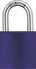 Padlock 72/40 purple frontal view