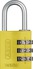 Combination lock 145 yellow frontal view