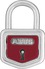 Padlock 105/40 red frontal view