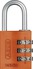 Combination lock 145 orange frontal view