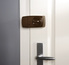 Secvest wireless additional door lock with rotary knob (brown) Example of application