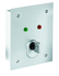 Flush mount key-switch front view right